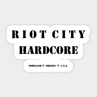 Riot City Hardcore! Sticker